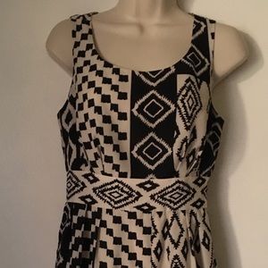 LOVE 21 Aztec Print Dress, SzSmall, 100% Polyester